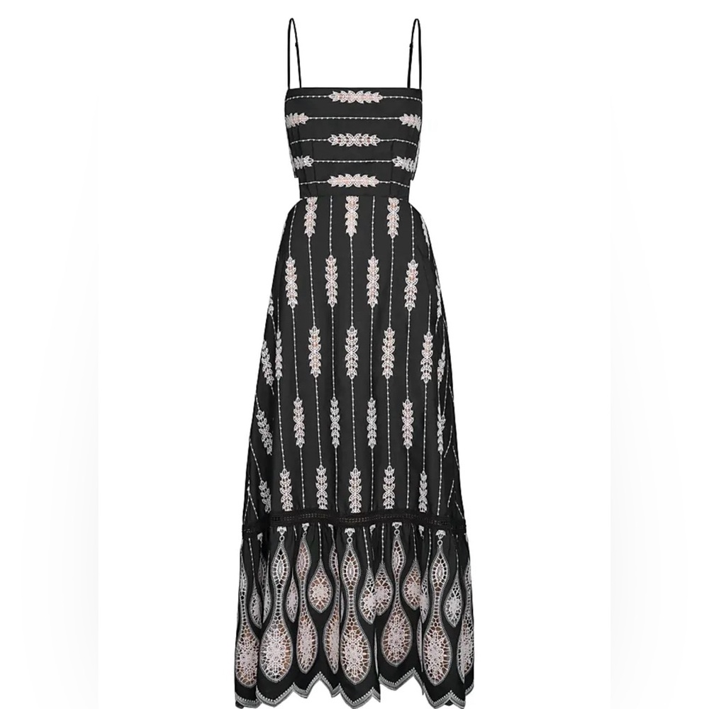 NWT New Johanna Ortiz Nostalgica Midi Dress Size 2 - Picture 3 of 7